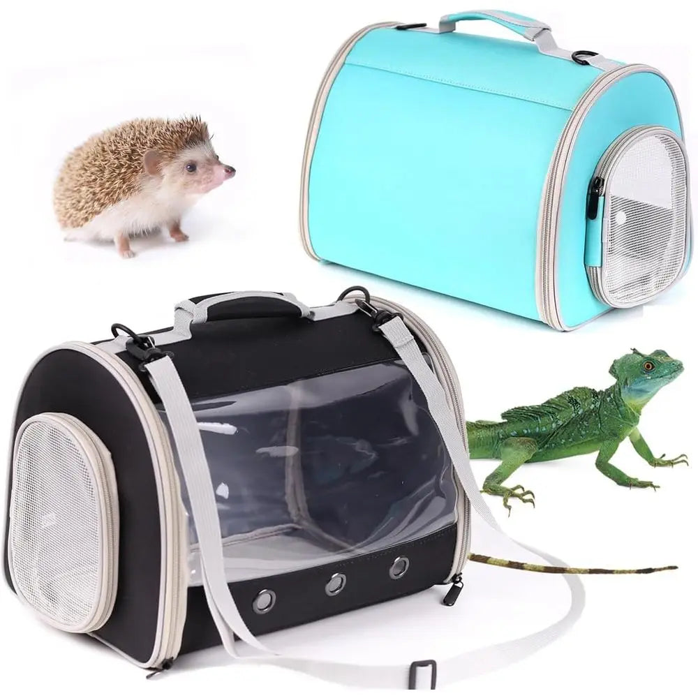 Bearded Dragon Travel Carrier Backpack,Lizard Backpack Carrier,Space Capsule Clear Bubble Window Astronaut Reptile Carrier Backp