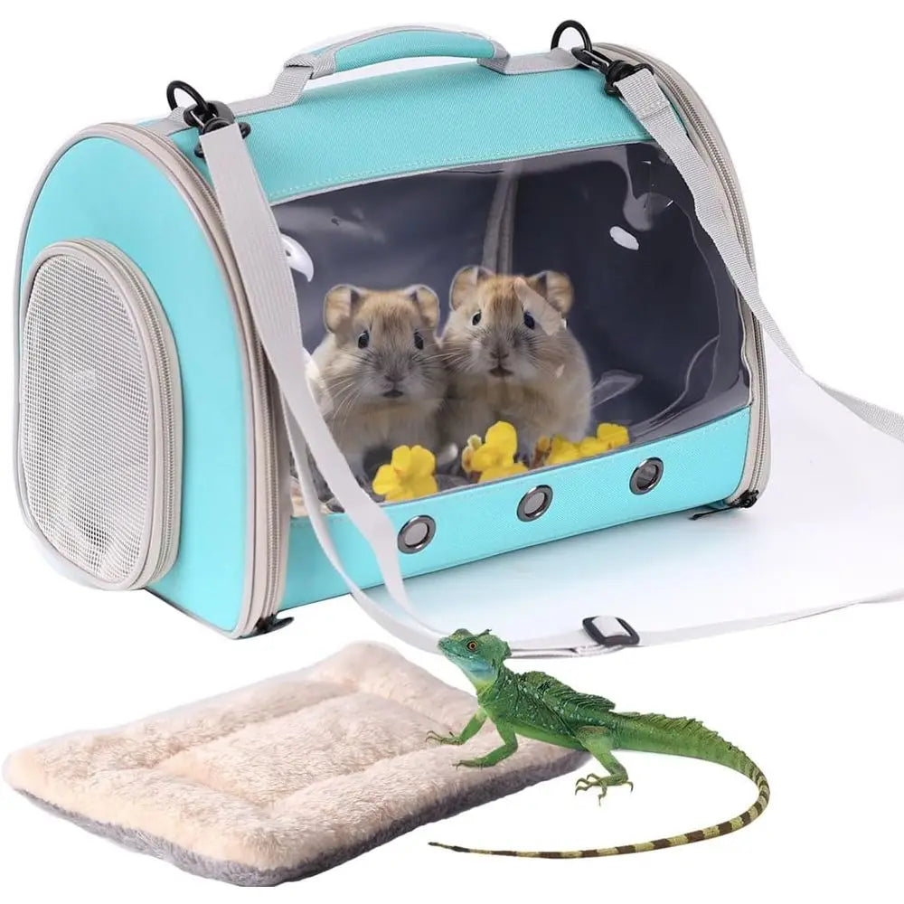 Bearded Dragon Travel Carrier Backpack,Lizard Backpack Carrier,Space Capsule Clear Bubble Window Astronaut Reptile Carrier Backp