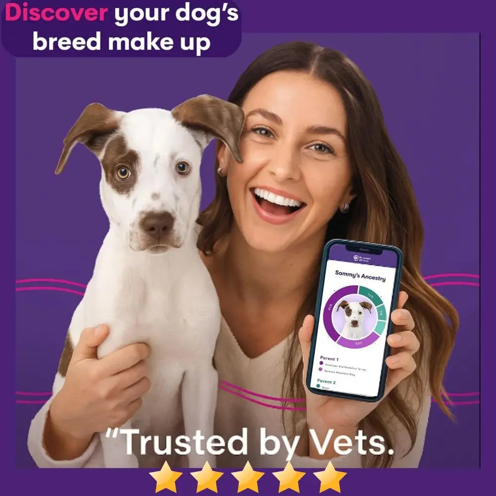 ORIVET GenoPet Dog DNA Test – Dog Breed Test Kit USA | Canine Ancestry & Genetic Health Screening by Age, Weight & Gender | at-H