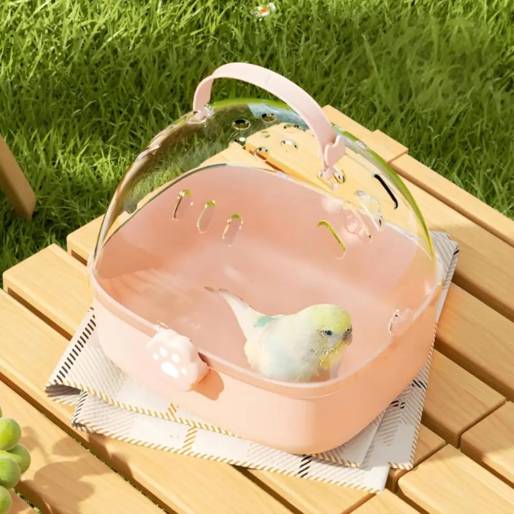 Hamster Carrier Cage, Portable Small Animal Carrier Cage with Water Bottle, Guinea Pig Outgoing Cage Hamster Travel Carry Case f