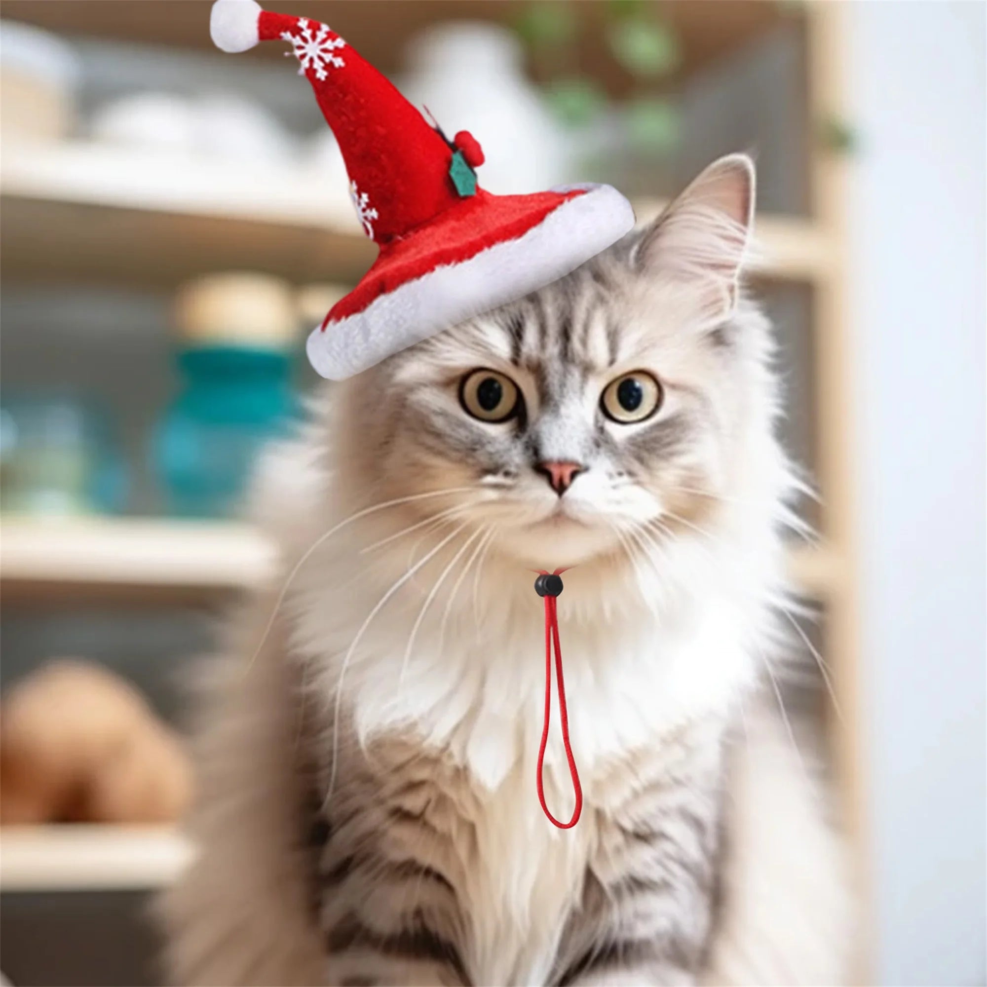 Christmas Dog Costume Santa Claus Outfit with Hat and Scarf Festive Pet Apparel for Holiday Party Dress-up and Photoshoot