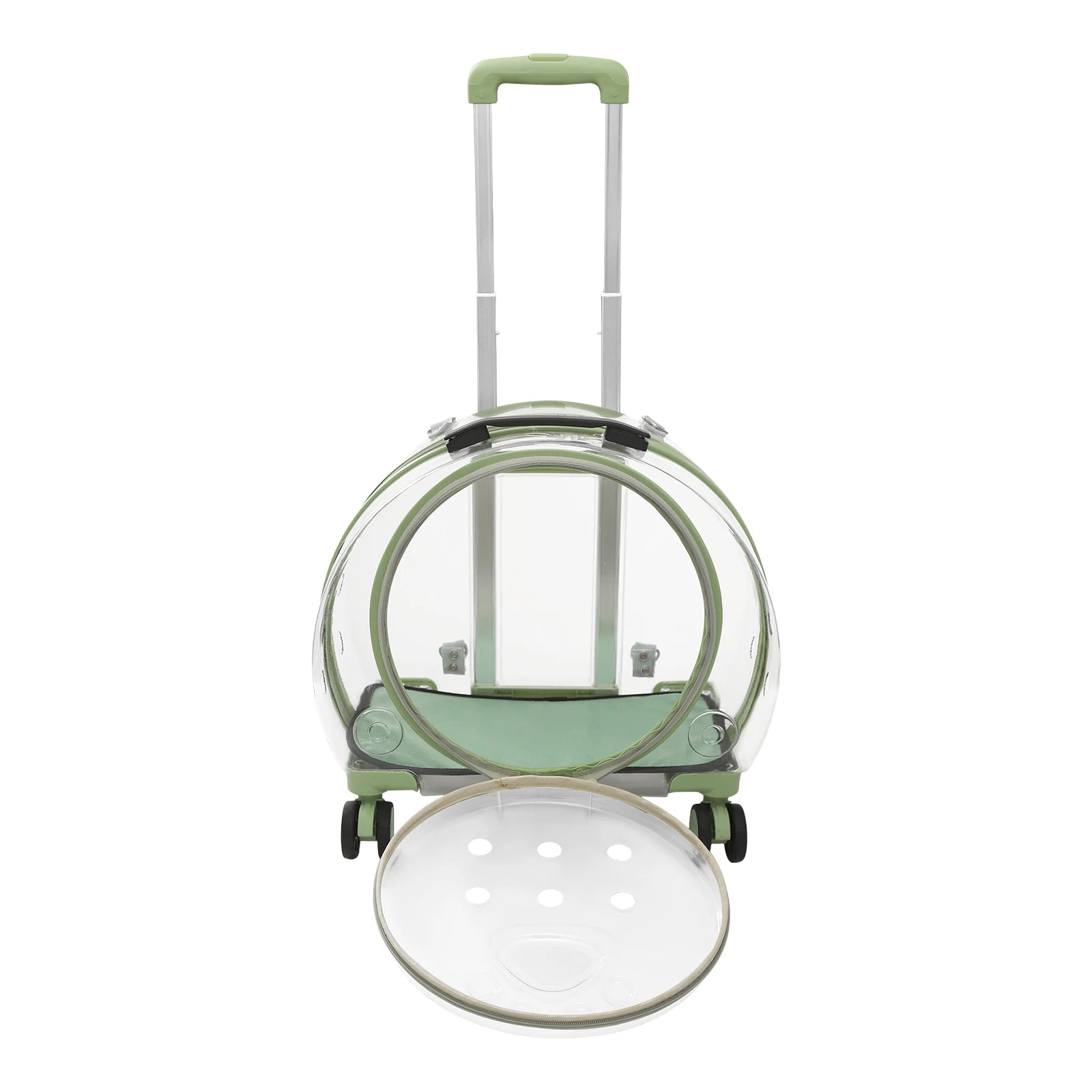 Breathable waterproof, Adjustable Cat Carrier with Rolling Wheels for cats weighing up to 19.84 lbs