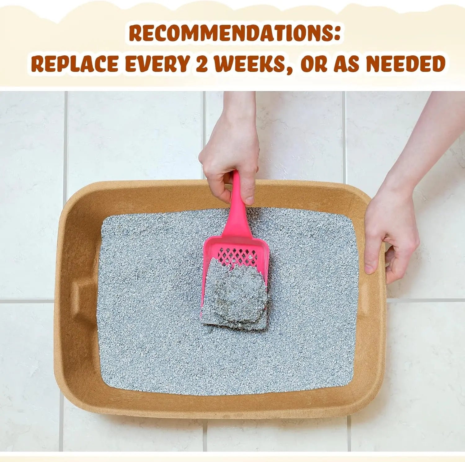 5 Pack Large Disposable Cat Litter Boxes, 16.1 x 11.2 x 3.7 in, for Cats, Hamsters, Guinea Pigs, Rabbits & Small Pets