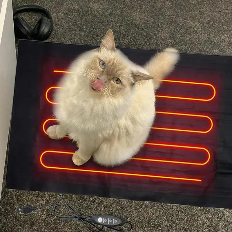 Pet Reptile Heating Pad Temperature Adjustment Dog Heating And Warming Cloth USB Folding Pets Heated Sheet For Winter