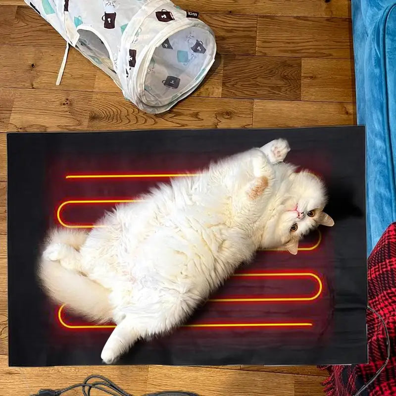 Pet Reptile Heating Pad Temperature Adjustment Dog Heating And Warming Cloth USB Folding Pets Heated Sheet For Winter