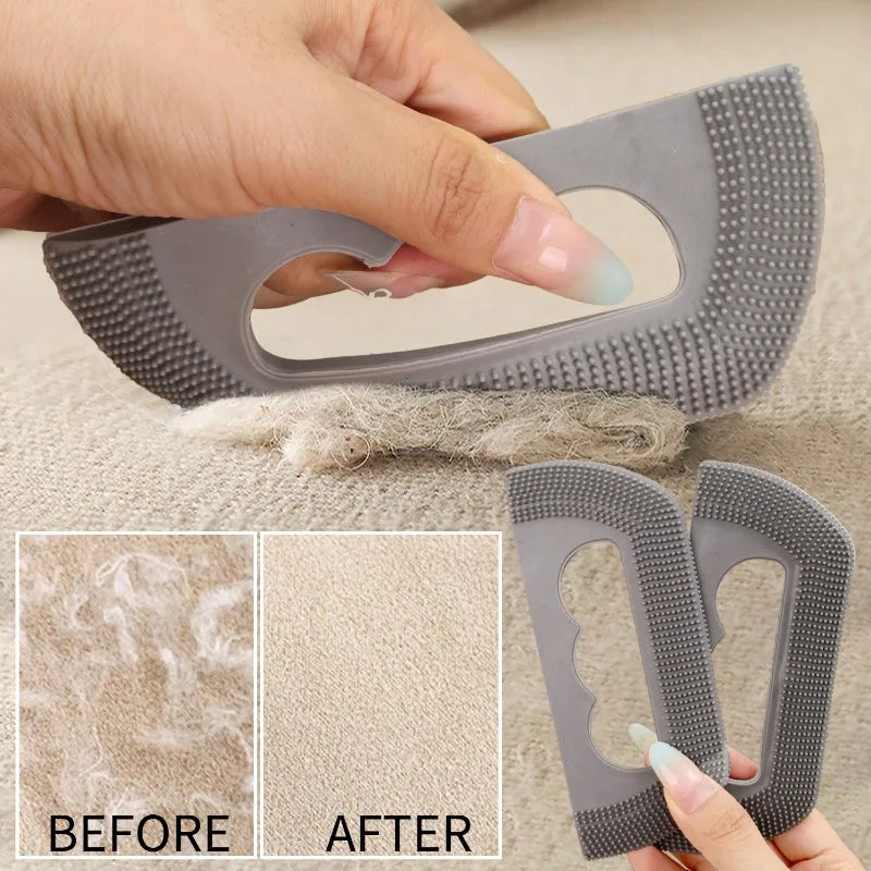 Pet Hair Remover Brush Soft Rubber Brush Scraper Dog Cat Hair Sticky Daily Pet Care Tools Reusable Waterproof Fur Lint Remover