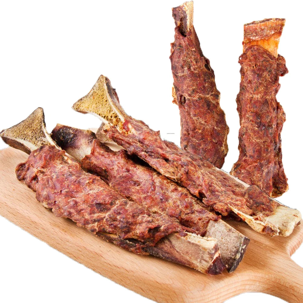 All Natural Beef Rib Dog Treats for Small, Medium, & Large Dog - Dog Chews Long Lasting without Artificial Additives
