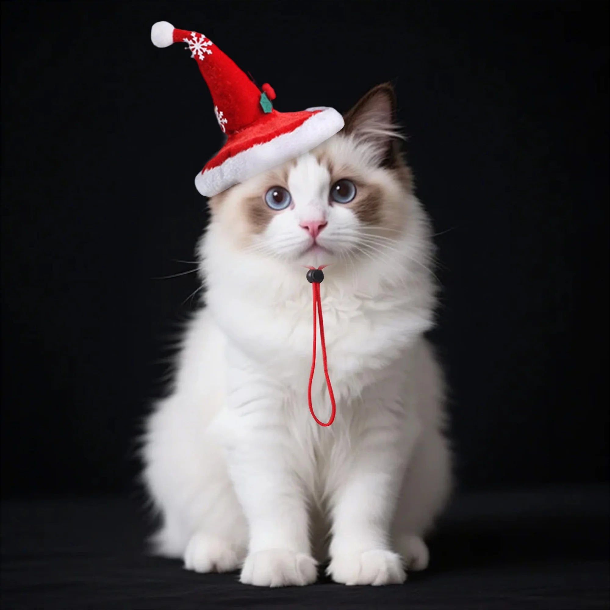 Christmas Dog Costume Santa Claus Outfit with Hat and Scarf Festive Pet Apparel for Holiday Party Dress-up and Photoshoot