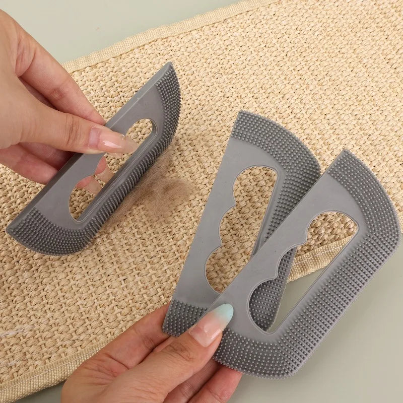 Pet Hair Remover Brush Soft Rubber Brush Scraper Dog Cat Hair Sticky Daily Pet Care Tools Reusable Waterproof Fur Lint Remover