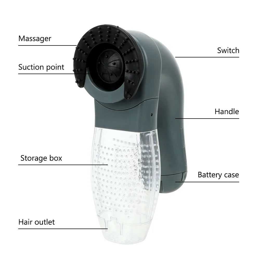 Vacuum Fur Cleaner Electric Cat Dog Hair Remover Deshedding Clipper Suction Device Pet Massage Pet Grooming Animals Hair Comb