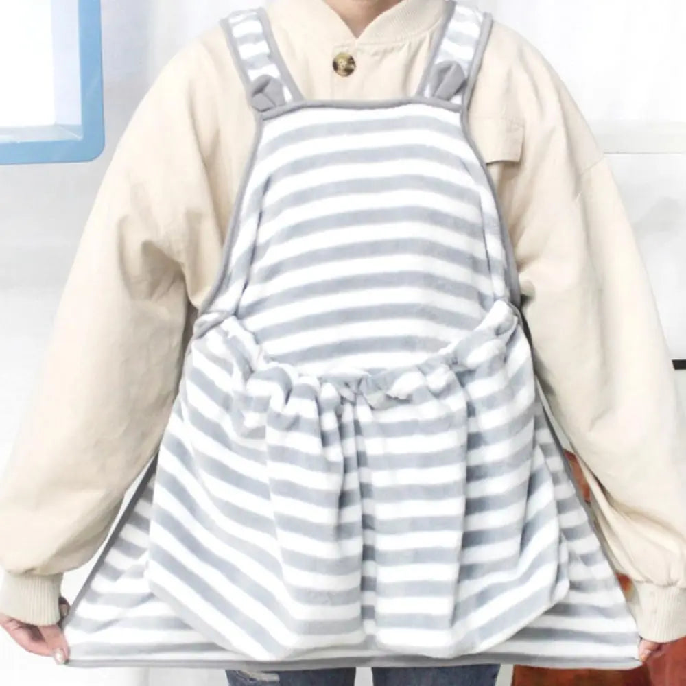 Ferret Sling Carrier - Fleece Small Pet Carrier Bag Soft Breathable Hands Free Shoulder Front Chest Apron Bonding Pouch Accompan