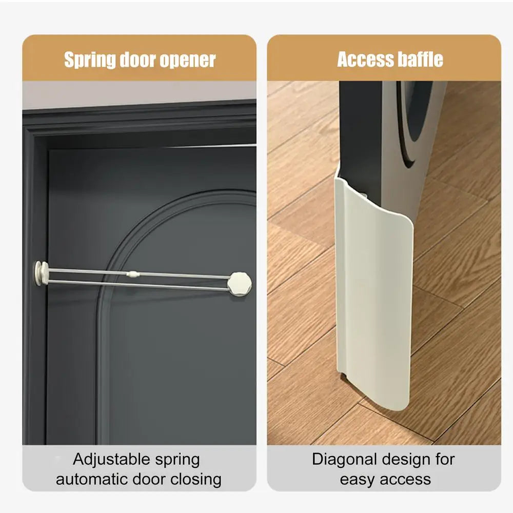 Pet Door Opener Automatic Lockable Entry Training Open Door Hole Tool Without Drilling Easy Installation Removable for Dog Cat