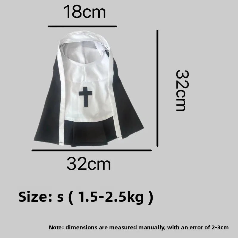 Cute Cat Dress Up Party Kitten Jesus  Clothes For Small Medium Dogs Cats Funny Cat Cosplay Party Costumes  Puppy Pet Accessory