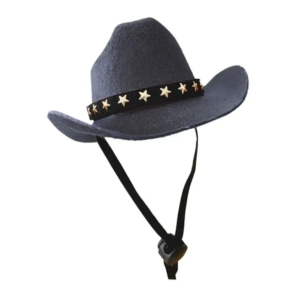 One Piece Pet Cat Hat Star Cowboy Hat Pet Supplies Adjustable Cat Costume Top Hat Headwear Pet Hat Cat Hat Pet Sun Hat Cat