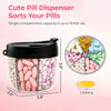 Pill Organizer Box - 7 Compartments Daily Weekly Tablet Case - Portable Travel & Home Medicine Storage - Leak-Proof & Resistant