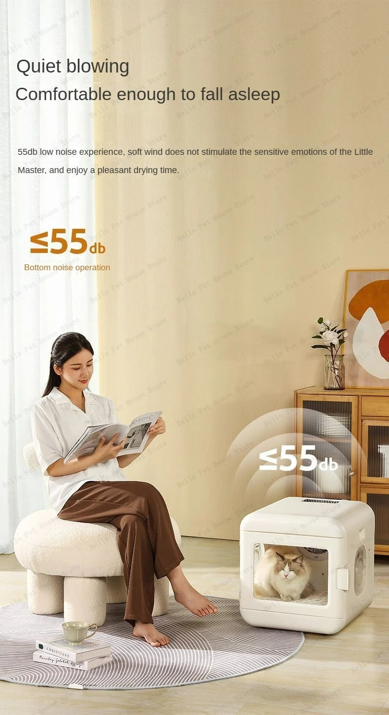 Household Pet Drying Box Water Blower Blowing Box Cat & Dog Dryer Intelligent Drying Box Sterilizable Dog Dryer Machine