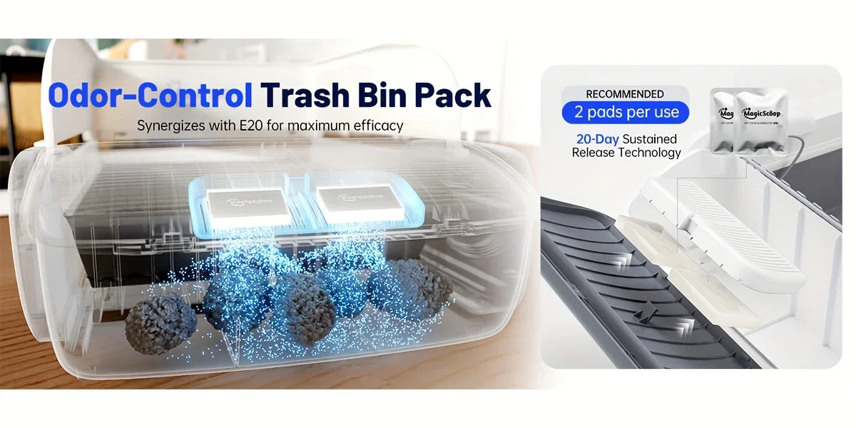 Self Cleaning Automatic Cat Litter Box Robot Open Top Large Capacity App Control Anti Pinch Odor Free Waste System MultiCat Free