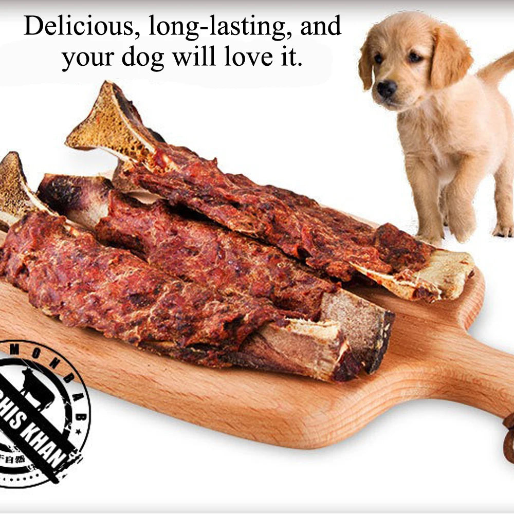 All Natural Beef Rib Dog Treats for Small, Medium, & Large Dog - Dog Chews Long Lasting without Artificial Additives
