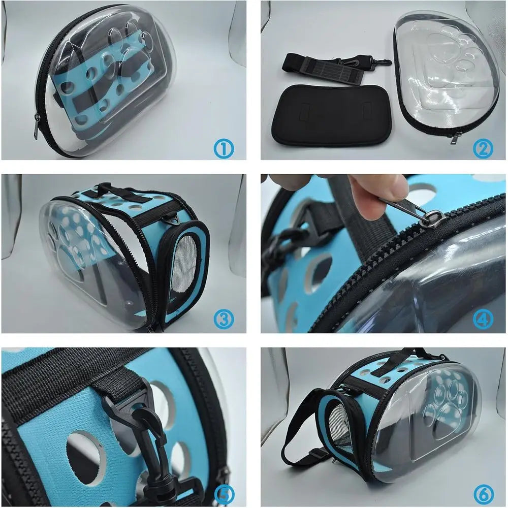 Carrier Bag for Guinea Pig,Portable Small Animal Carriers Pouch,Outgoing Rabbit Travel Carrying Case with 10PCS Disposable Under