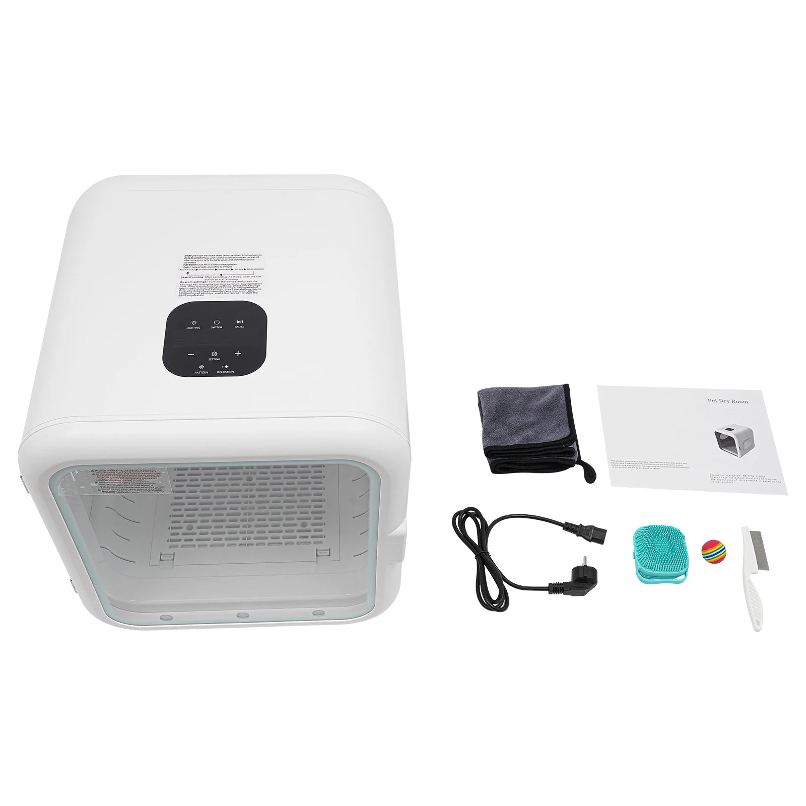 62L Automatic Pet Dryer Box Puppy Drying Machine Smart Pet Grooming Hairdryer Intelligent Temperature Control for Dogs Cats