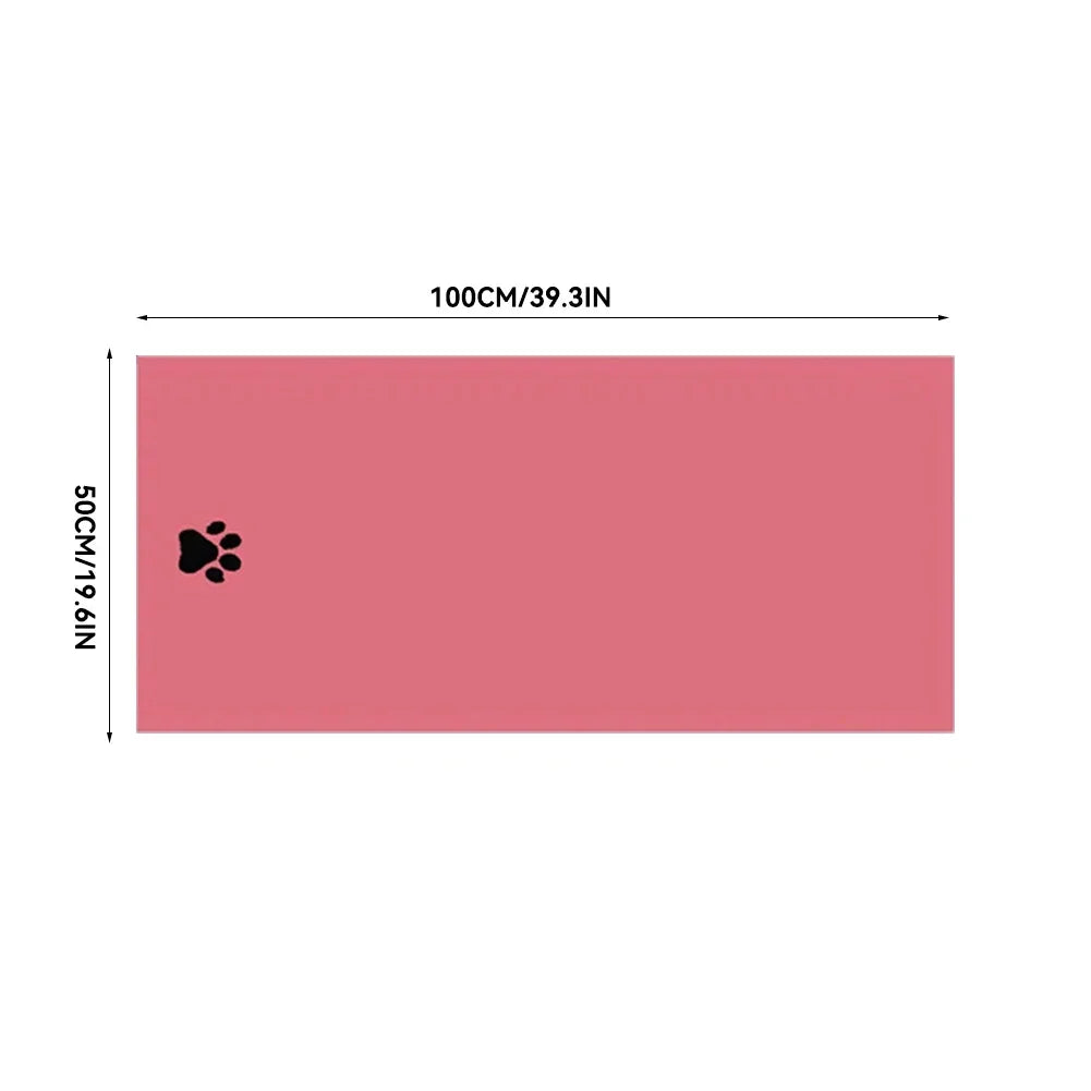 35*75cm/50*100cm Microfiber Pet Bath Towel Embroidered Super Soft Absorbent Cat for Dogs Grooming Supplies