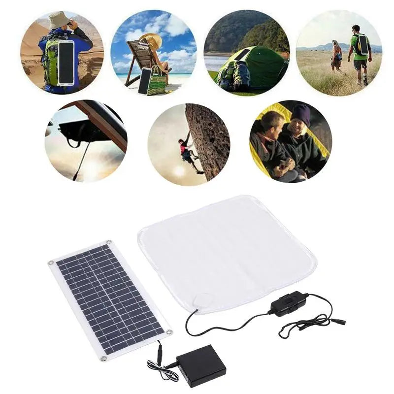 Solar Pet Heating Pad 100W Waterproof Pet Heating Pad Adjustable Warming Cat Bed Thermal Pet blanket for Winter Cat Pet Dog