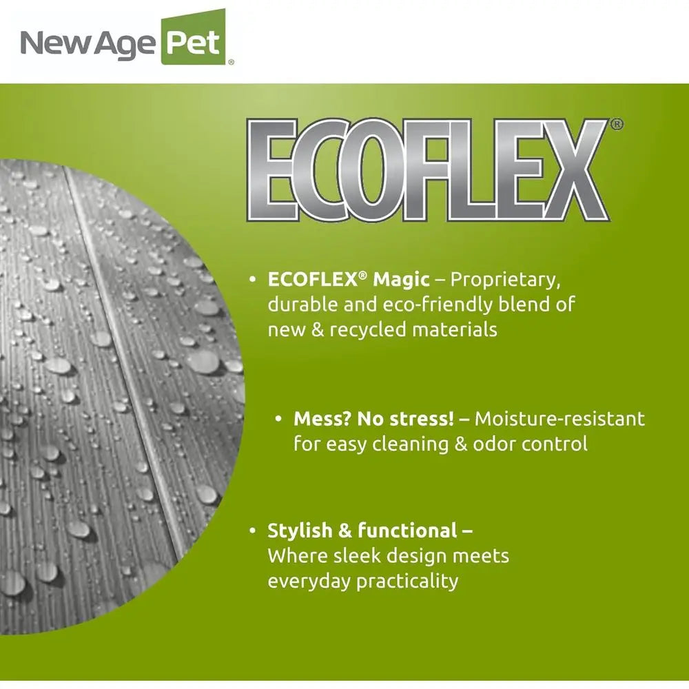 ECOFLEX Mojave Reptile Habitat Stacker in Large 48" Black for Lighting Support, Easy Clean, 10 Year Warranty