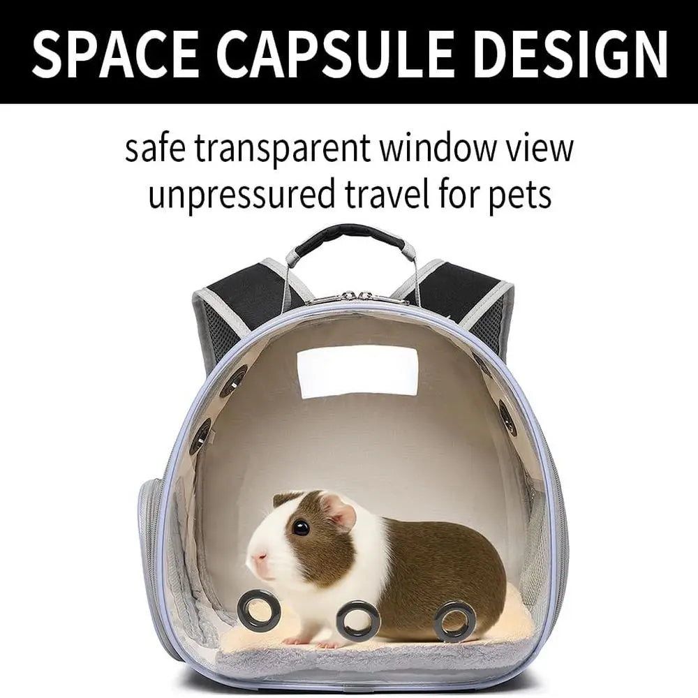Bunny Carrier, Guinea Pig Carrier,Small Animal Carrier Backpack for Rabbit,Bearded Dragon, Lizard,Hamster,Kitten. Breathable Pet