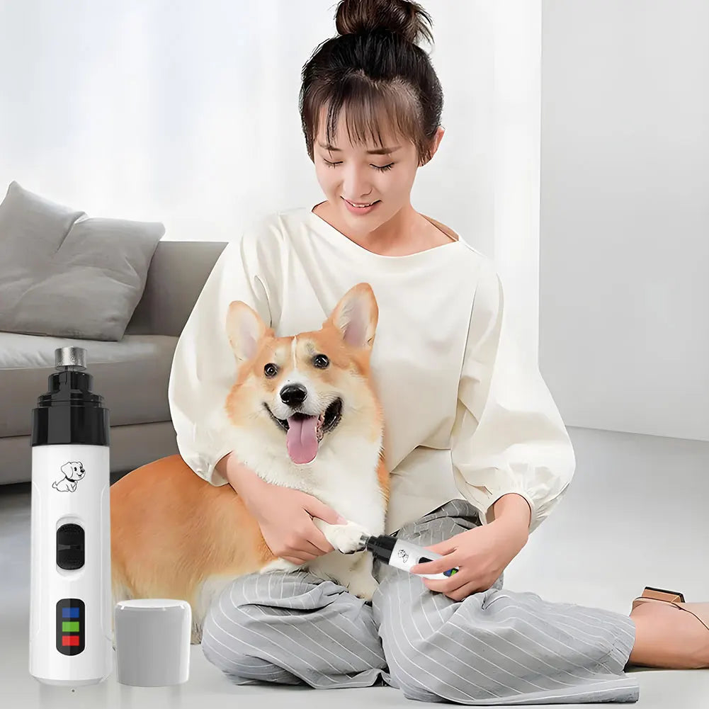 Electric Pet Nail Trimmer Rechargeable Pet Nail Grinder Dog Nail Trimmer Suitable for Small Middle Large Dogs and Cats