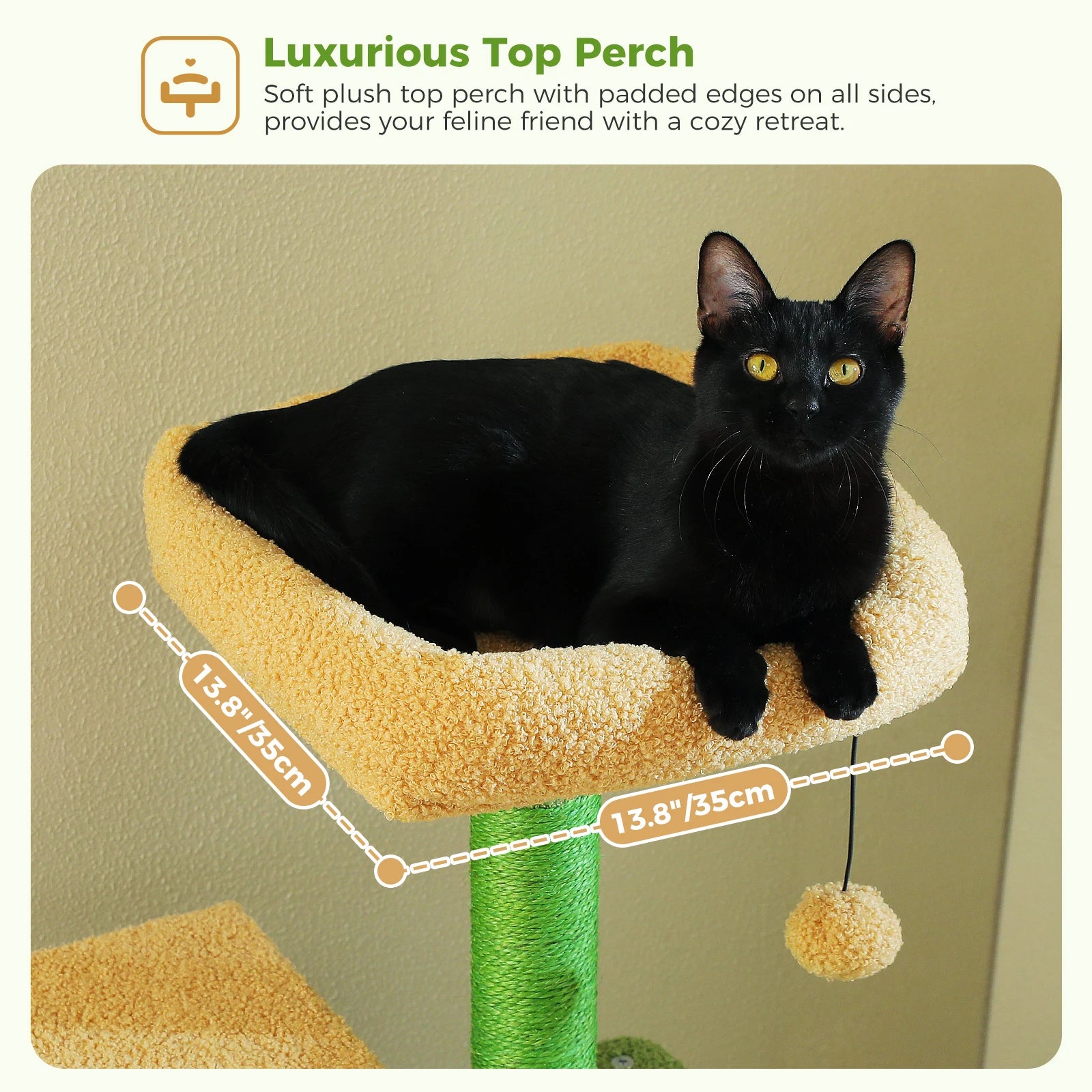 Multi-Level Cat Tree for Indoor Large Cat Tower with 2 Spacious Condos Scratching Posts Scratching Pad Cat Accessories Cat Toys