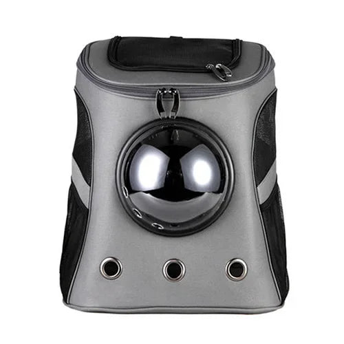 Large Capacity Pet Carrier Premium Canvas Space Capsule Kitten Cat Dog Carrier Backpack Outdoor Puppy Pet Travel Bag Breathable