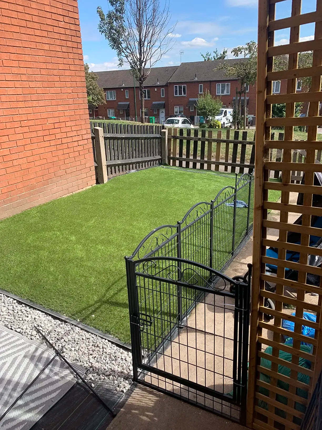 Heavy Duty Metal Dog Playpen Foldable 8 Panels Pet Animal Dog Kennel Pen Fence with Gate for Indoor Outdoor