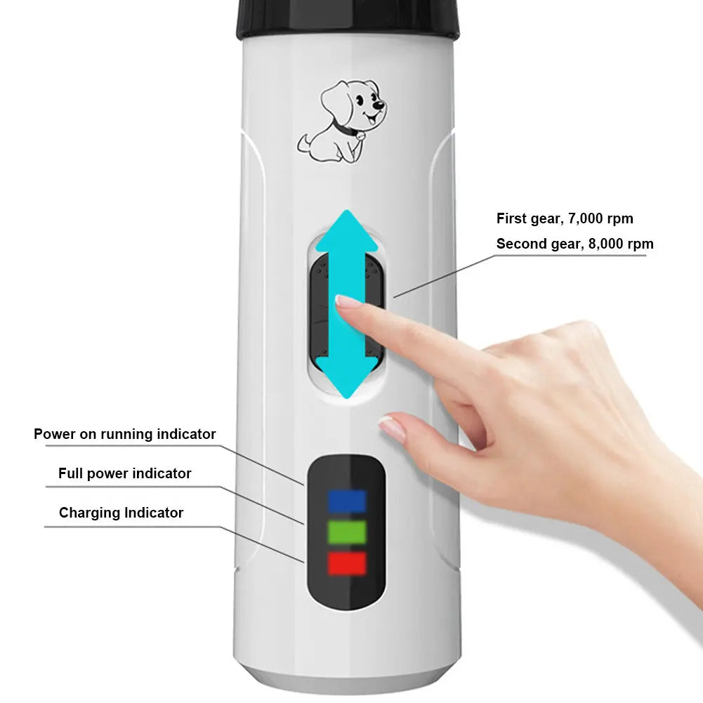 Electric Pet Nail Trimmer Rechargeable Pet Nail Grinder Dog Nail Trimmer Suitable for Small Middle Large Dogs and Cats