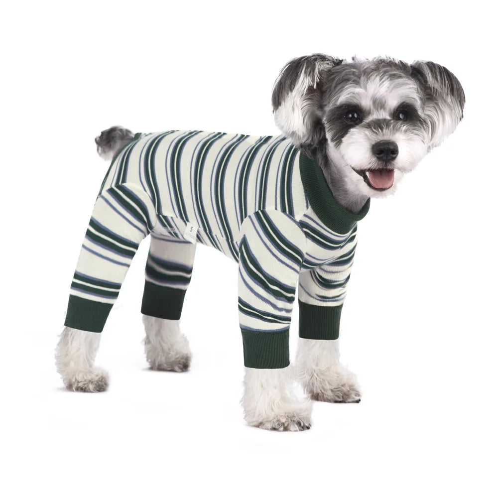 Full Cover Dog Jumpsuit Dog Recovery Suit After Surgery Anti Shedding Bodysuit Pet Claming Pajamas for Small Medium Large Dogs