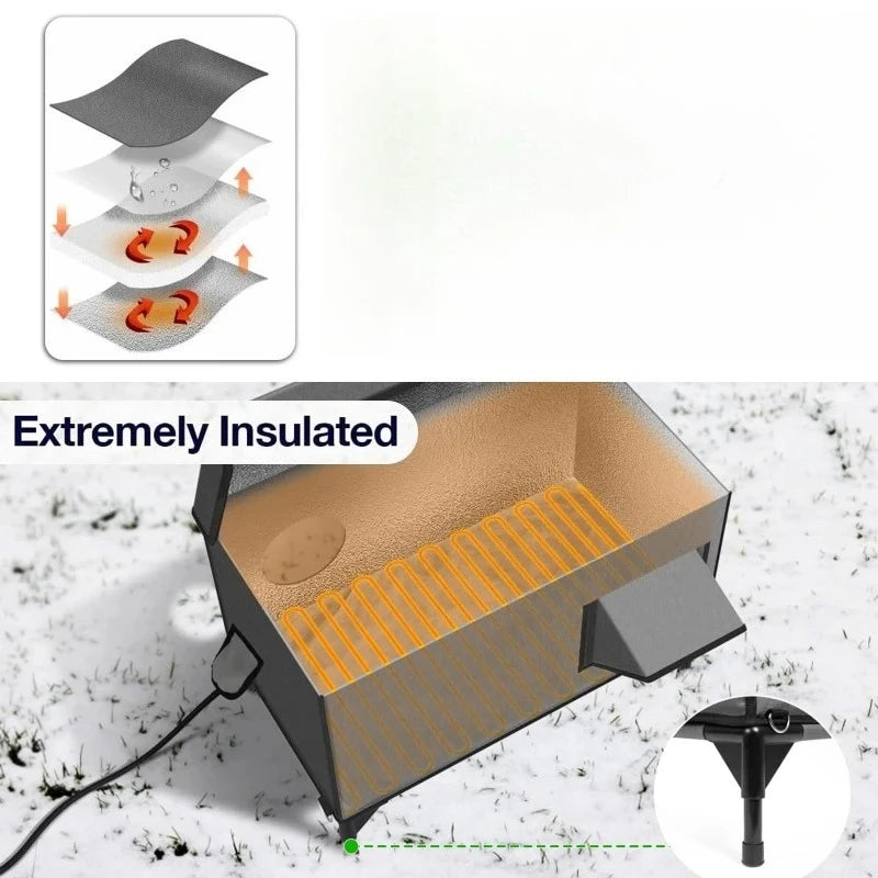 Outdoor Heating Insulation Cat Litter Waterproof Foldable Cat Delivery Room Pet House Reliable Bearing Capacity Pet Products