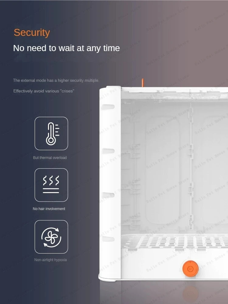 Detached pet drying box Multifunctional cat hair dryer Household water blower for small dogs Large capacity pet drying box