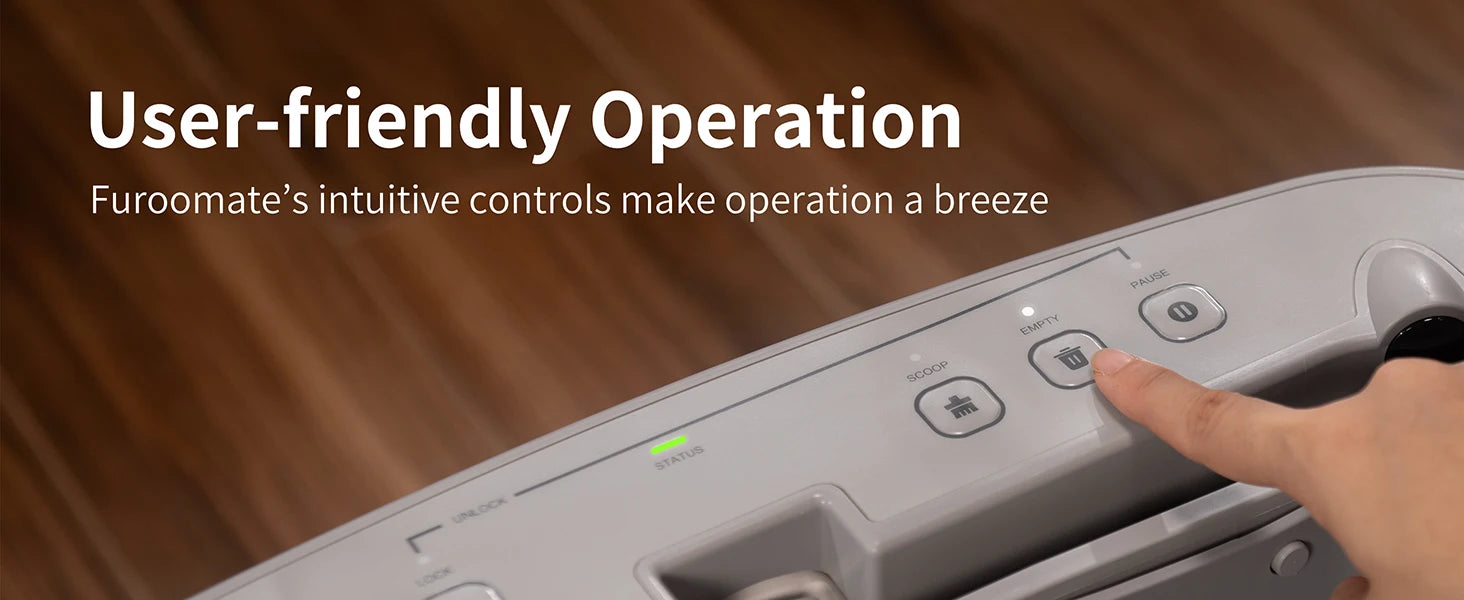 F6 Self-Cleaning Litter Box - Open-Top Automatic Cat Litter Box with Odor Control, Safety Features, and Easy Maintenance