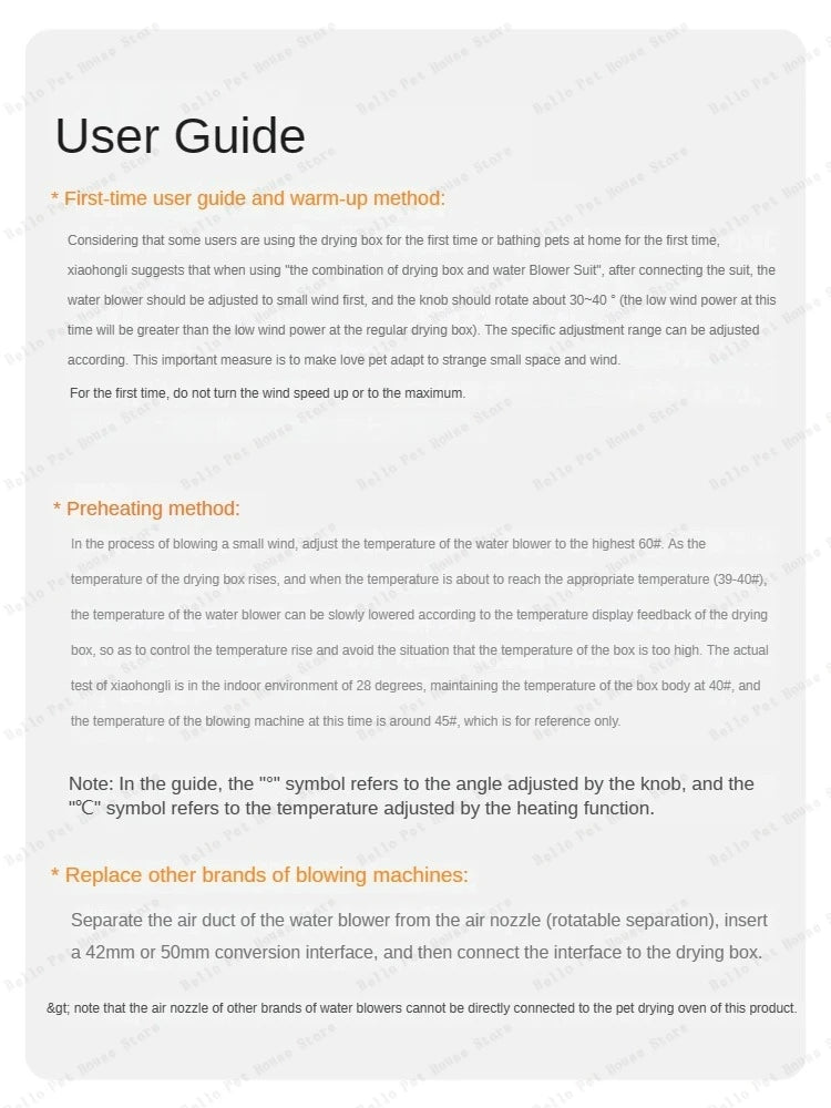 Detached pet drying box Multifunctional cat hair dryer Household water blower for small dogs Large capacity pet drying box