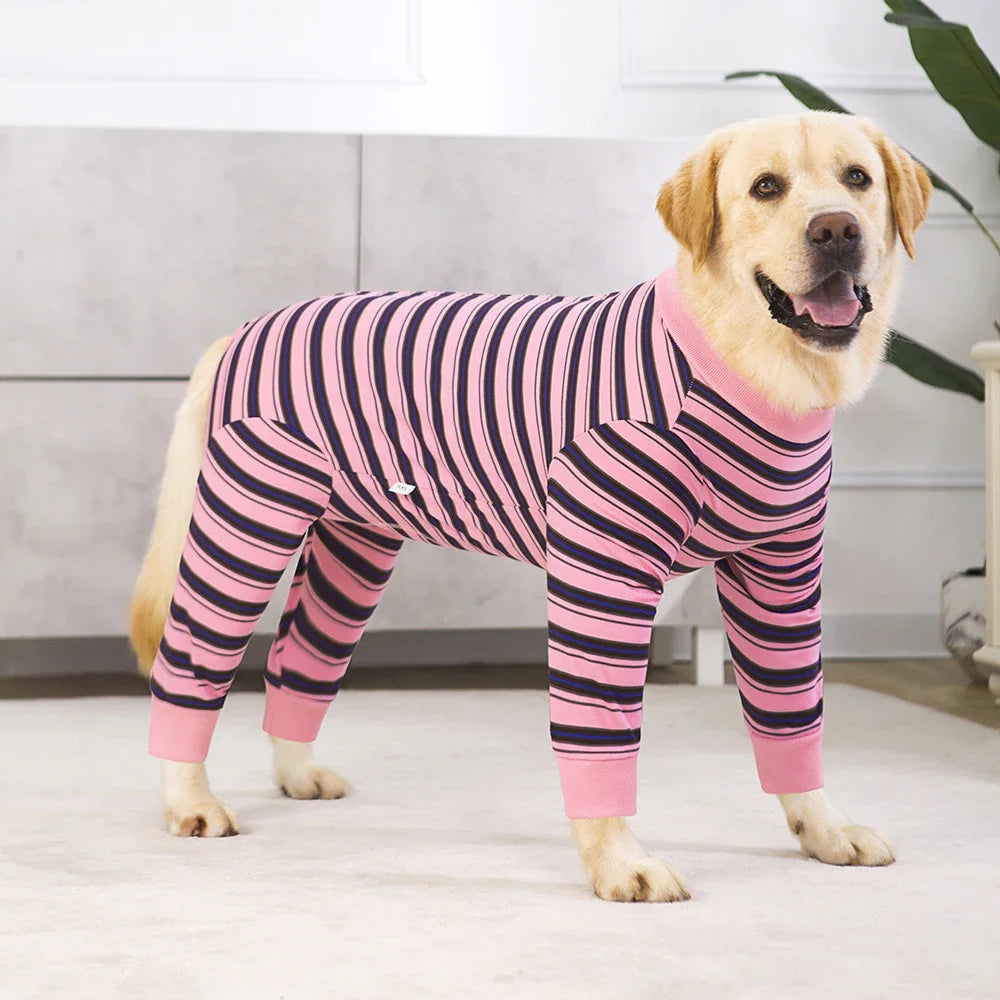 Full Cover Dog Jumpsuit Dog Recovery Suit After Surgery Anti Shedding Bodysuit Pet Claming Pajamas for Small Medium Large Dogs