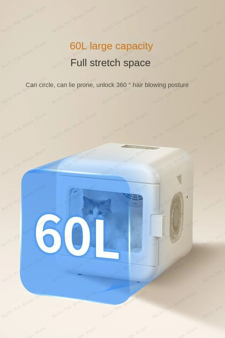 Household Pet Drying Box Water Blower Blowing Box Cat & Dog Dryer Intelligent Drying Box Sterilizable Dog Dryer Machine