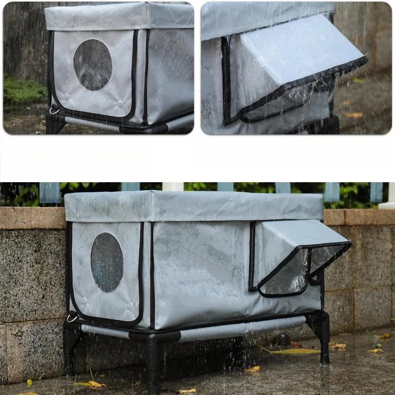 Outdoor Heating Insulation Cat Litter Waterproof Foldable Cat Delivery Room Pet House Reliable Bearing Capacity Pet Products