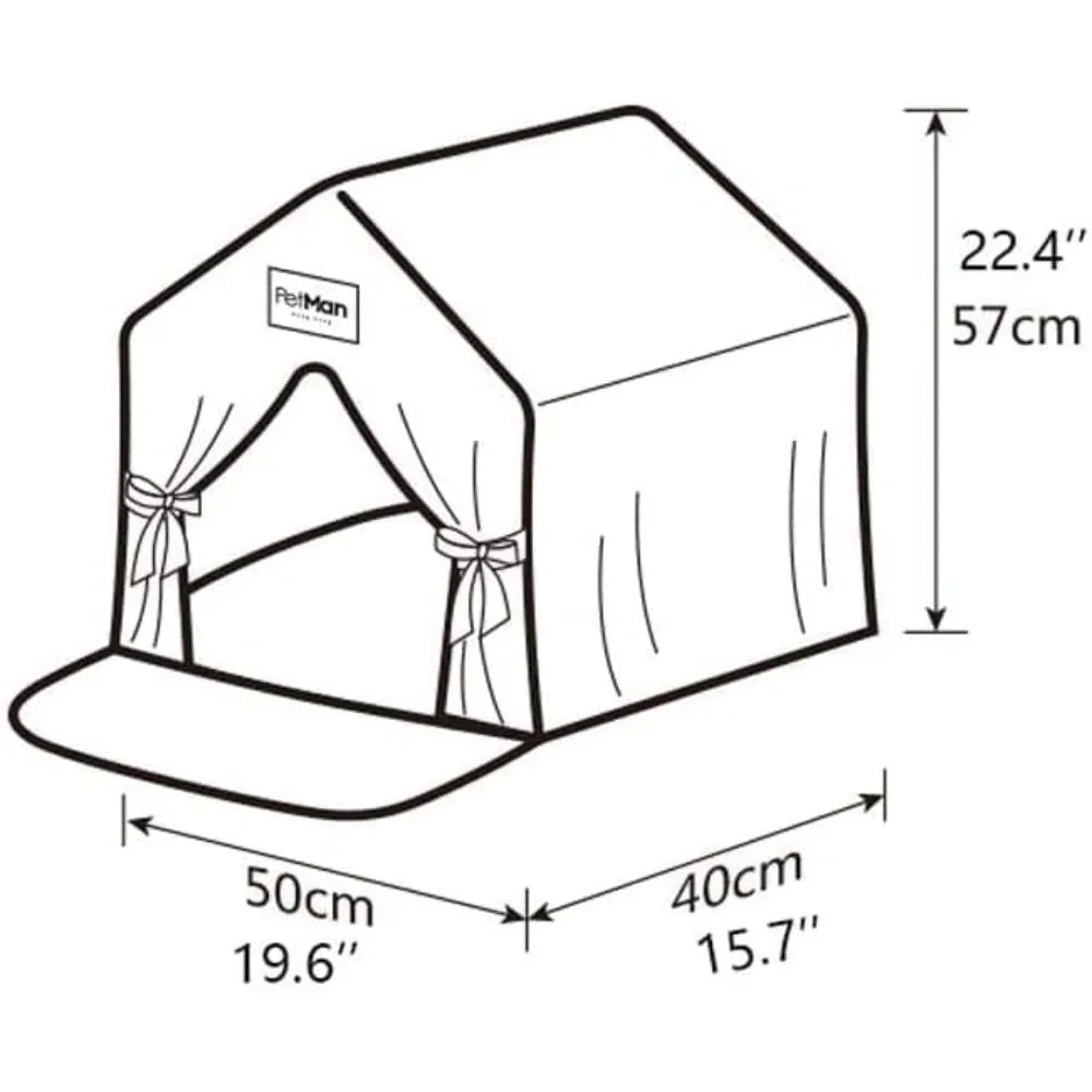 Cute Princess-Style Pet Bed with Soft Winter Warmth, Ideal for Cats and Dogs, Complete with Gauze Curtain and Comfortable Nest f