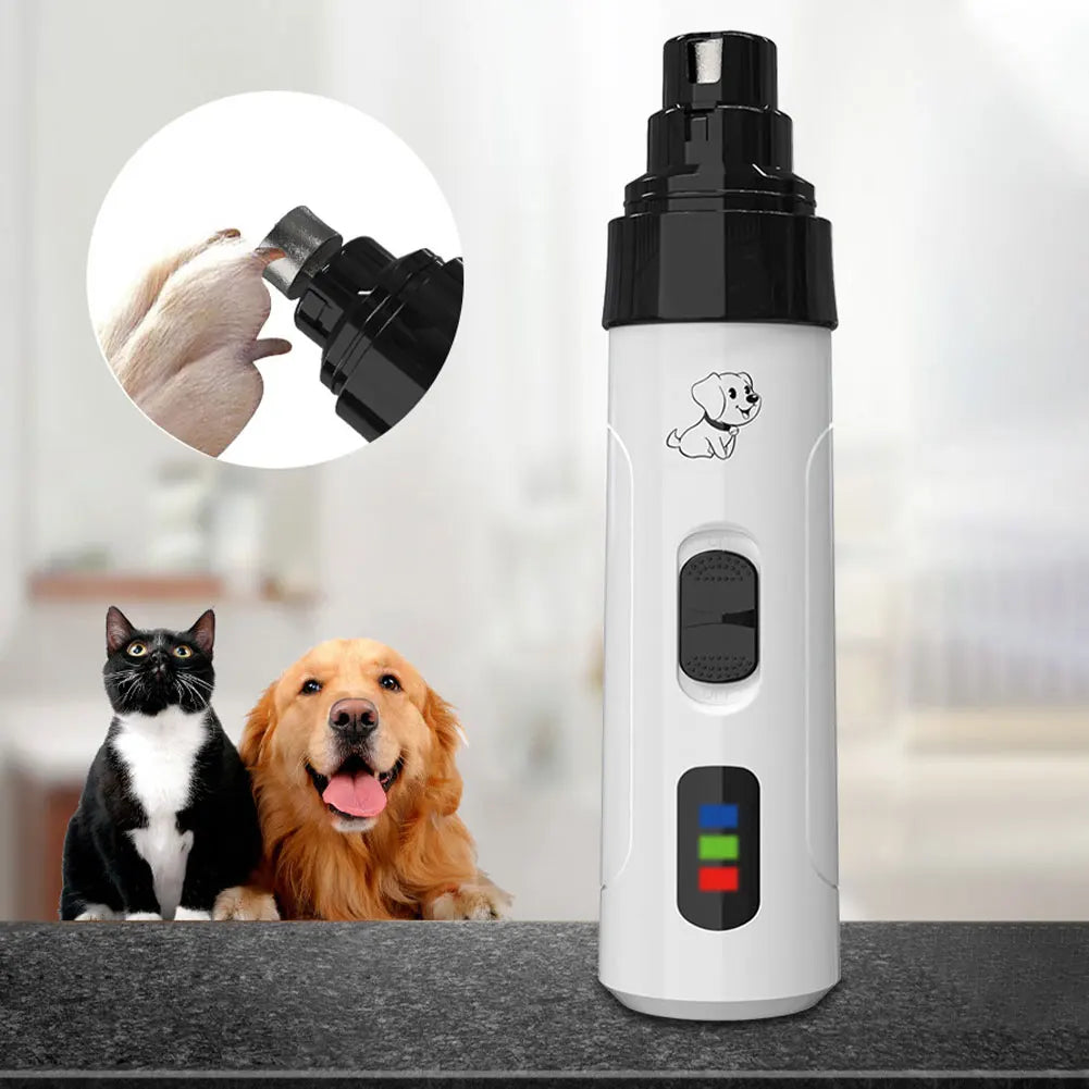 Electric Pet Nail Trimmer Rechargeable Pet Nail Grinder Dog Nail Trimmer Suitable for Small Middle Large Dogs and Cats