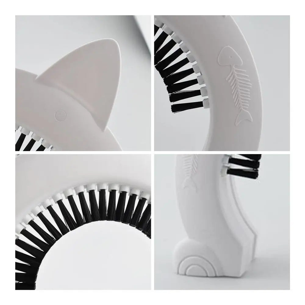 Pet Cat Dog Door Hole Access Direction Controllable Toy For Pet Training Dog Cats Kitten ABS Pet Gate Door Kit with Clean Brush