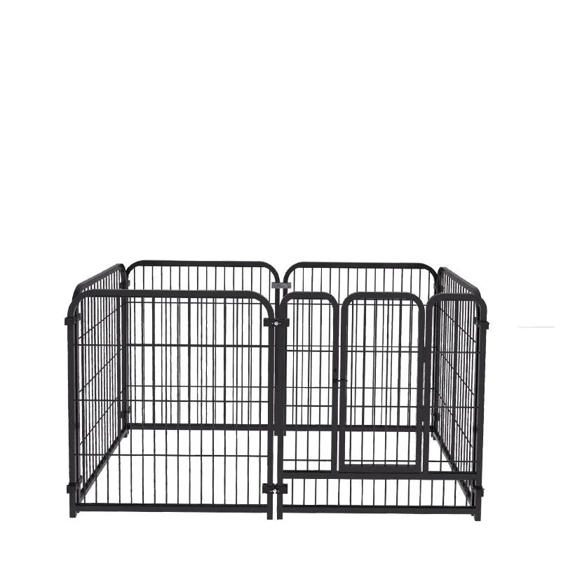 4/6 Panels Dog Fence Playpen Foldable Puppy Exercise Kennel Teddy Animal Escape Barrier Heavy Duty Cage for Dog Cat Rabbit Pet
