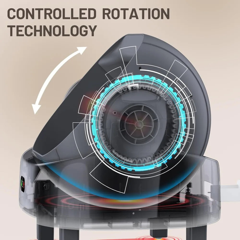 Automatic Cat Litter Box,with Smart APP Control,Triple Safety Sensors,Odor-Free,1 Rolls Bags & 1 Mat & 1 Open-Top Cat Litter Box