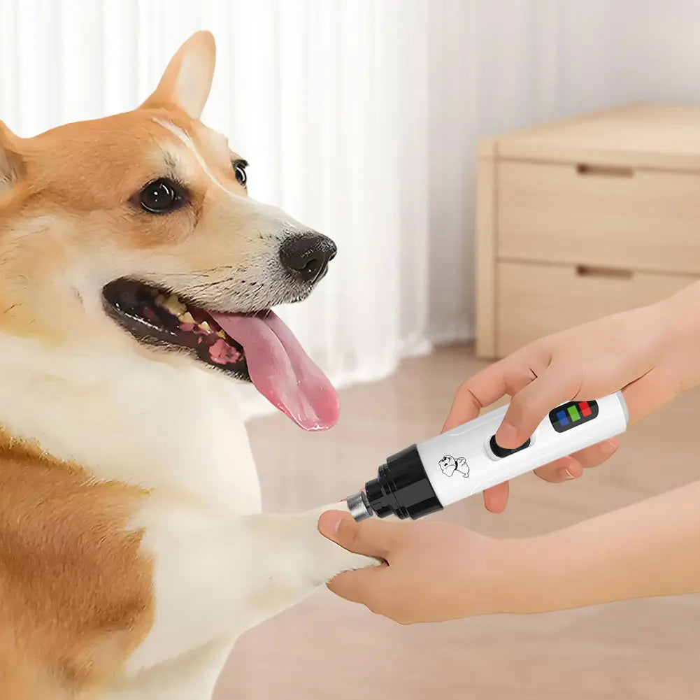 Electric Pet Nail Trimmer Rechargeable Pet Nail Grinder Dog Nail Trimmer Suitable for Small Middle Large Dogs and Cats