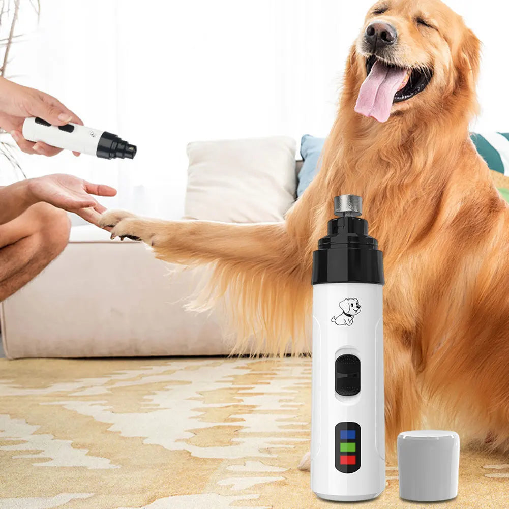 Electric Pet Nail Trimmer Rechargeable Pet Nail Grinder Dog Nail Trimmer Suitable for Small Middle Large Dogs and Cats