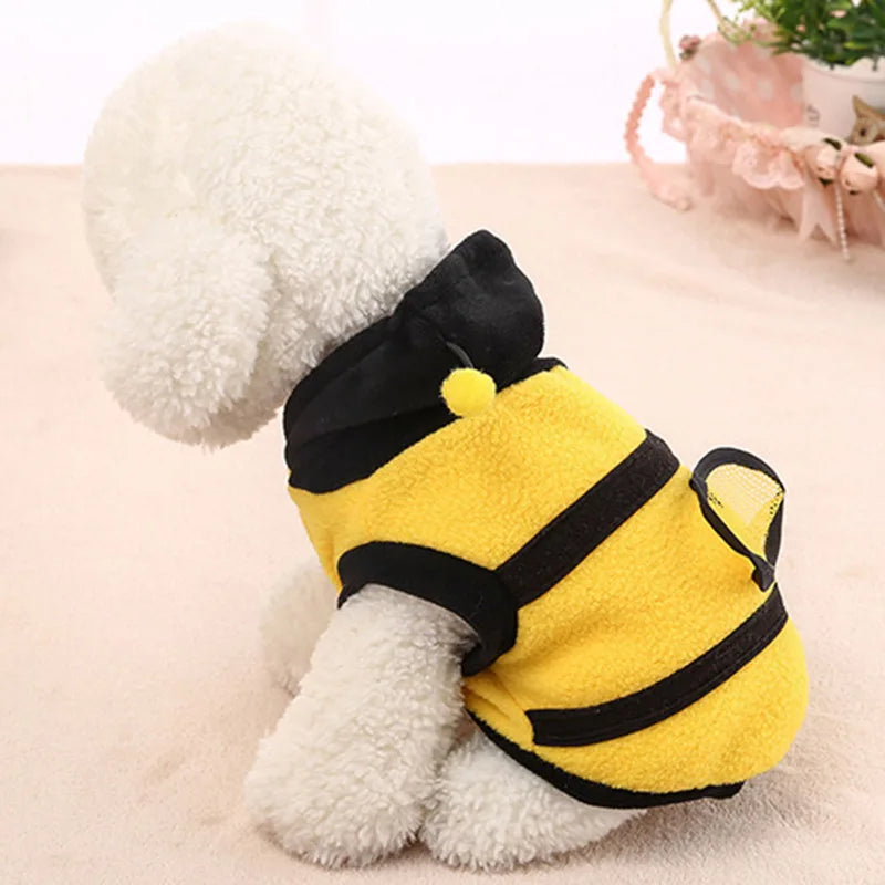 Cat Dog Clothing Cute Bumble Bee Dress Up Costume Apparel Coat Clothes Pet Supplies Best Price