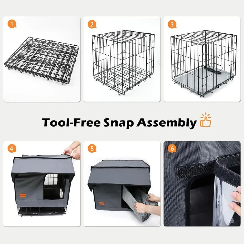 Weather-Resistant Elevated Cat Shelter with Heating Pad for Outdoor Stray Cats in Winter